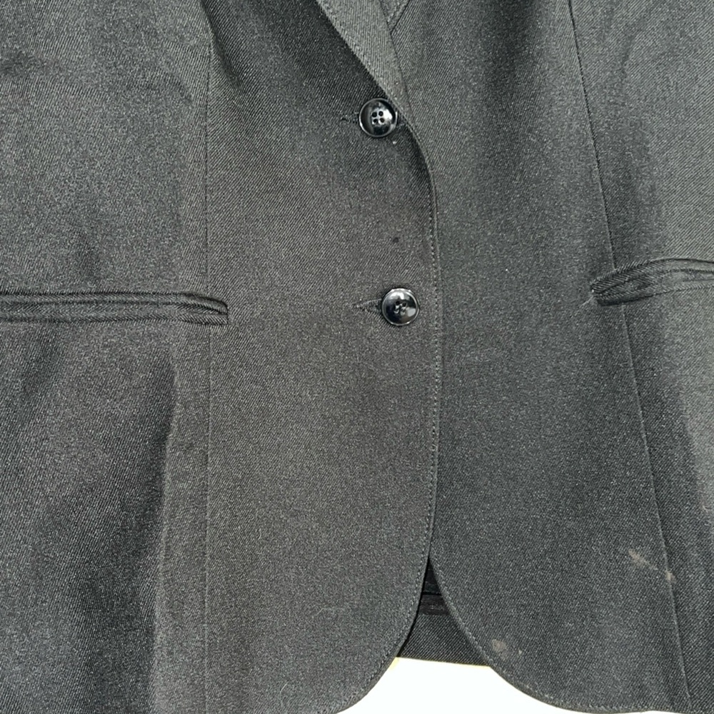 Levi's Black Blazer Wool-Blend Structured - image 6